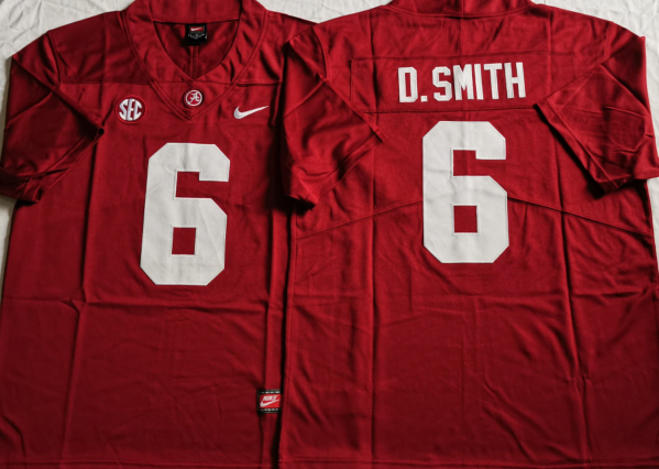 Men's Alabama Crimson Tide Devonta Smith #6 Crimson Jersey